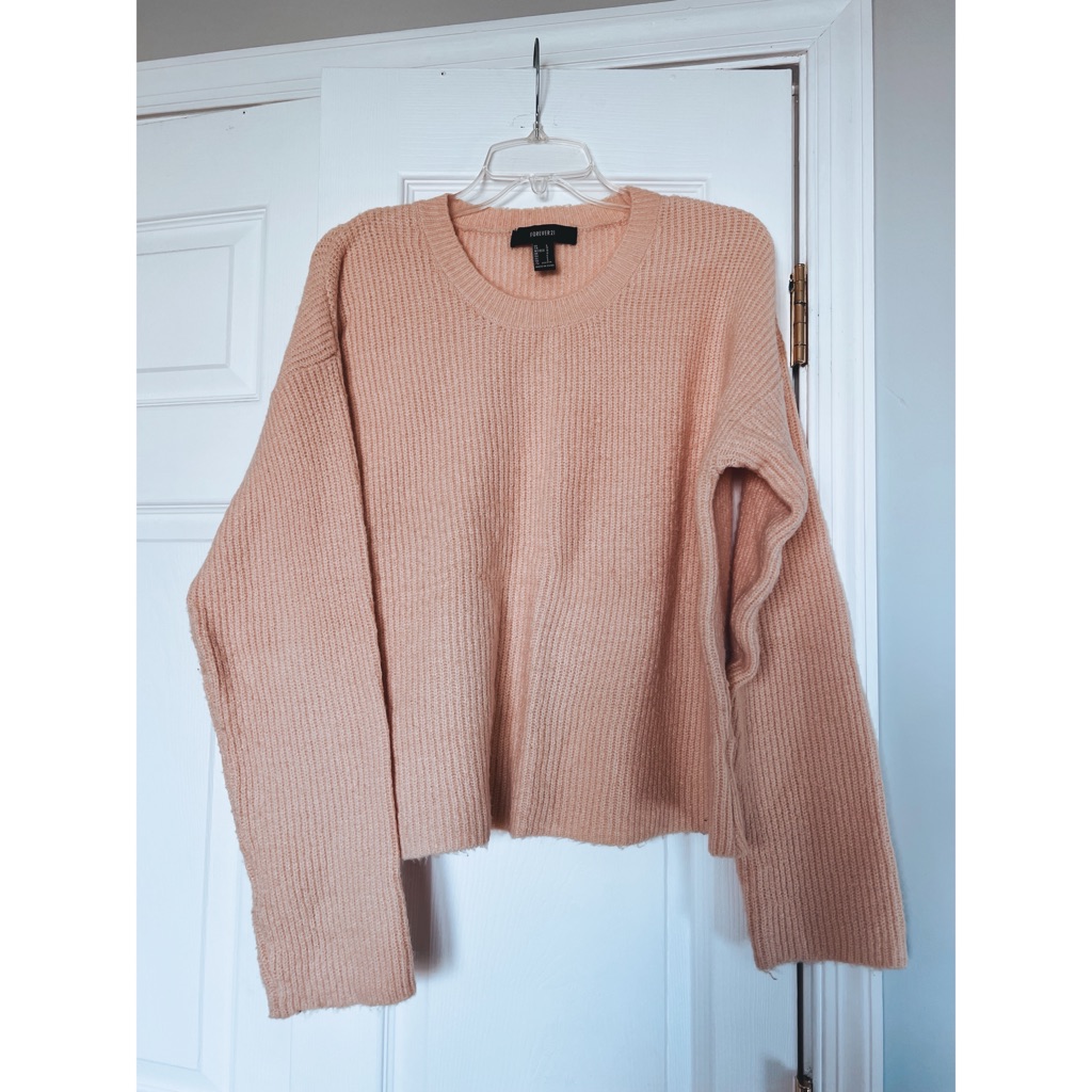 F21 Rose Sweater Top